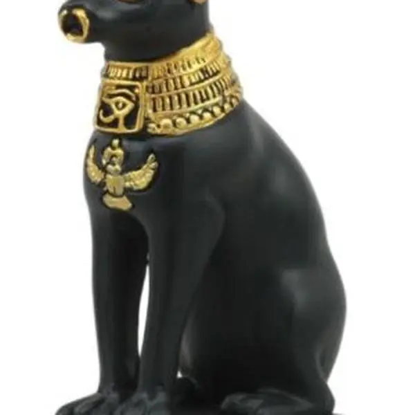 Egyptian God Protection Home Bastet Cat Dollhouse Miniature Statue Gods Of Egypt
