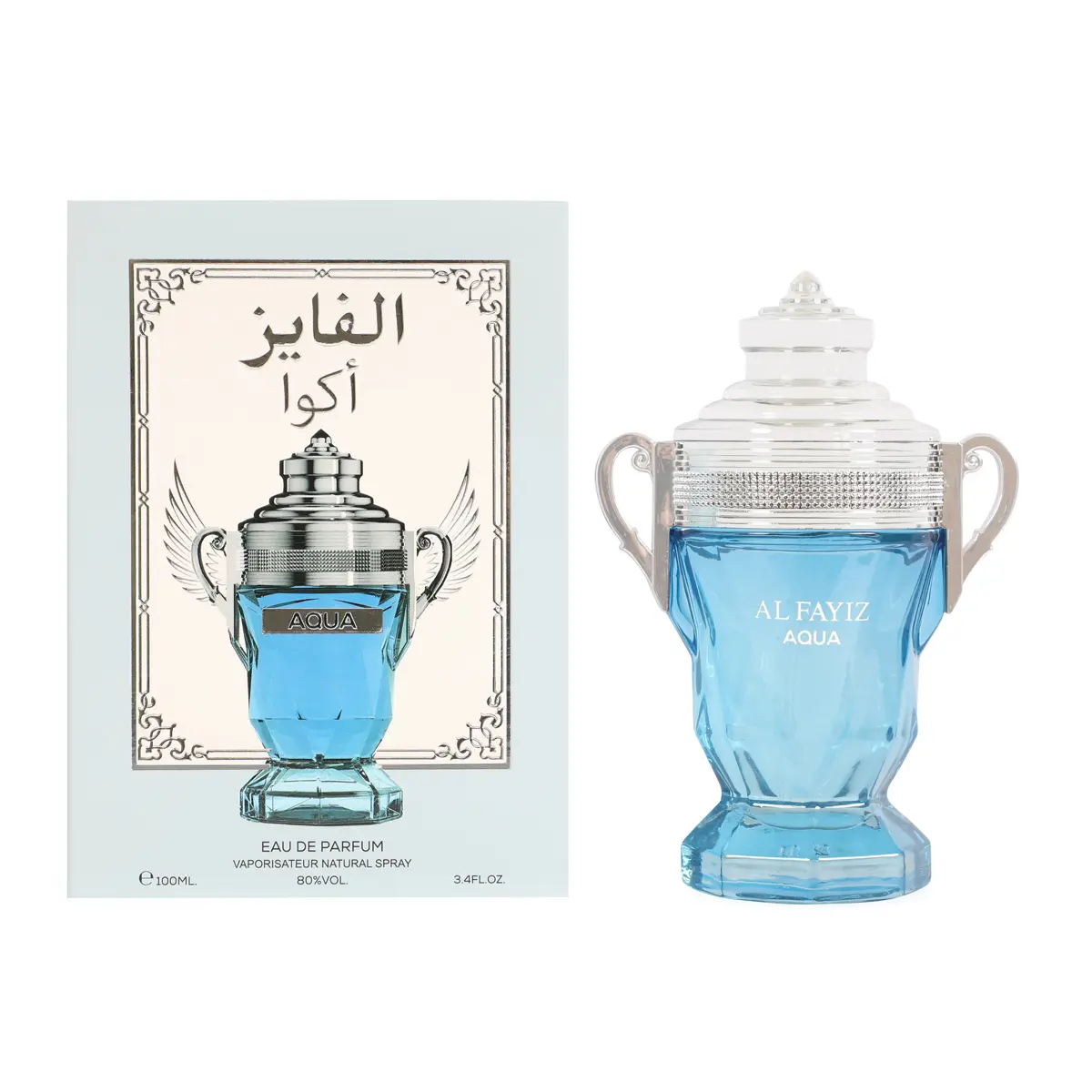 Afaq Alfayiz Aqua Eau De Parfum Vaporisateur Natural Spray for Men 100ml Perfume