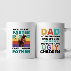 World's Best Farter Coffee Mug | Funny Mug For Dad | Funny Father's Day Mug | Father's Day Gift from Wife from Daughter Son | Funny Birthday Gift For Dad