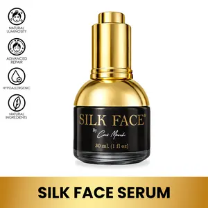 Revolutionary Silk Face Serum by Coco March - Pure Silk Extracts Reduces Fine Lines, Evens out Skin Tone, Luxurious Illumination from First Use, 30 ml