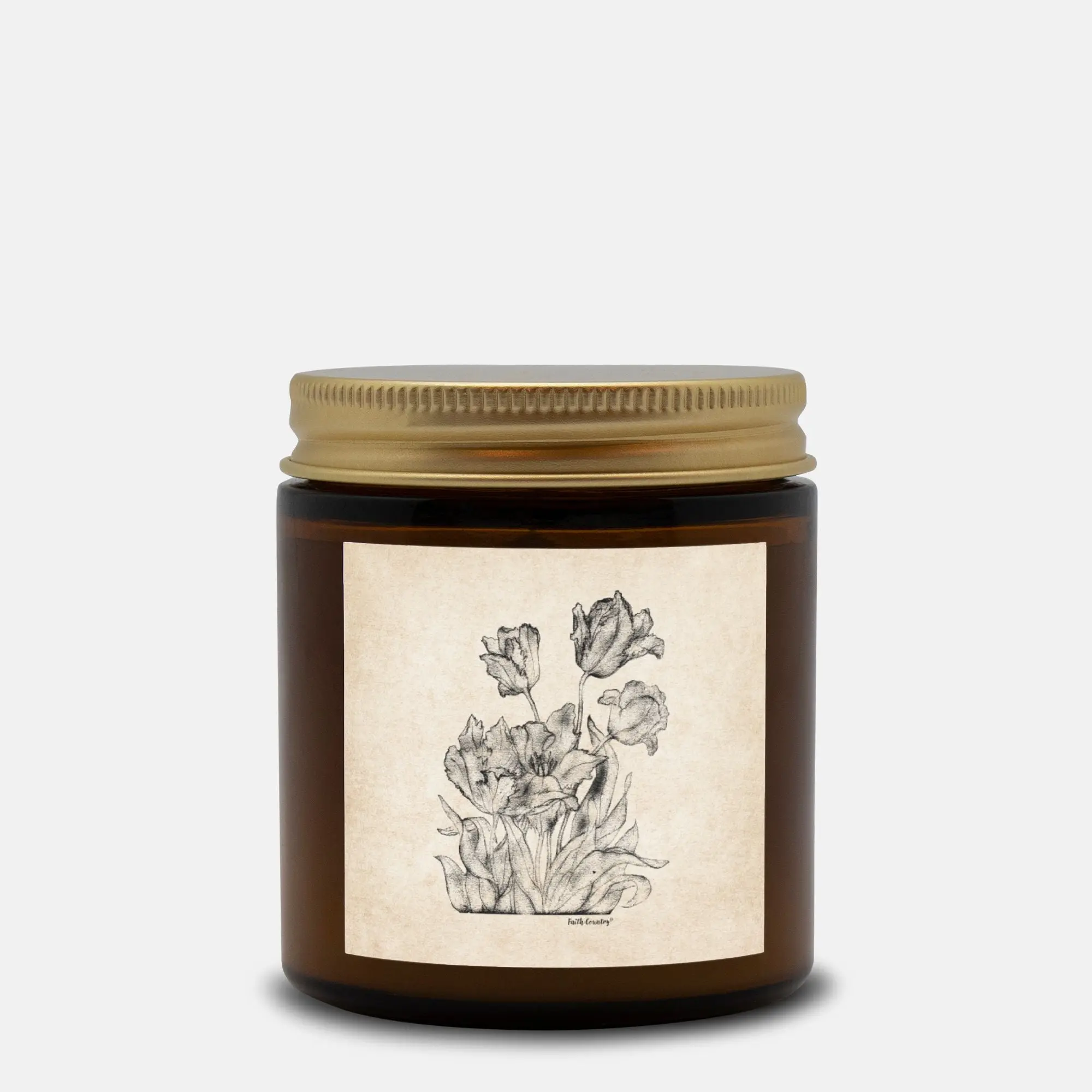 Heirloom Blooms Vintage Country Hand-Poured Candle | American Heritage Collection | Coconut Soy Wax 4oz