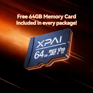 【Attention】【Time-limited-Gift】For our custumer: We make sure that the free 64GB memory card will be included in every singel package with the "XPAI" brand. If you don't get it, please contact us and we will refund you!!!