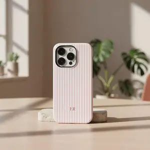Personalized Preppy Pink Phone Case Custom Monogram iPhone Case Compatible with iPhone 15 16 14 17 Pro Max 13 12 11 XR AIR XS Plus Cute Soft Silicone Drop Protection Rugged and Durable gift for her