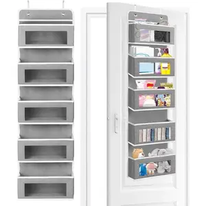 5-Shelf Hanging Storage Organizer - Behind Door, Anti-Tilt, 5 Large Capacity Pockets, Suitable for Bedroom, Bathroom