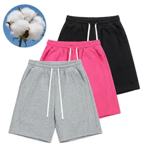 Women’s 3-Pack Casual Cotton Loose Shorts with Elastic Waist – Heavyweight, Breathable Fabric; Machine Washable Solid Color; Suitable for Everyday Wear; Comfortable Loose Fit; Easy Care; Versatile Summer Bottoms