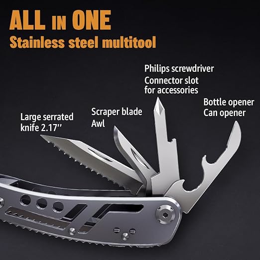 Multifunctional Foldable Pliers Set, Portable Home Outdoor Stainless Steel Tool, Repair Tail Lock Pliers, Safety Wire Pliers, Durable and Versatile
