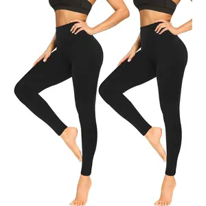 Soft Leggings for Women - High Waisted Tummy Control No See Through Workout Yoga Pants
