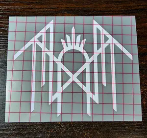 Sleep Token Symbol Vinyl Window Decal Heavy Metal Alternative Metal Goth Handmade in USA Easy Install Long Lasting Water & UV Resistant