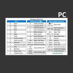 Windows Shortcut Sticker 3" x 5" to stick on laptop or desk