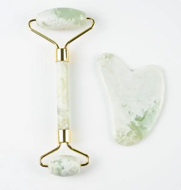 White Jade Facial Ritual Set — Roller & Gua Sha
