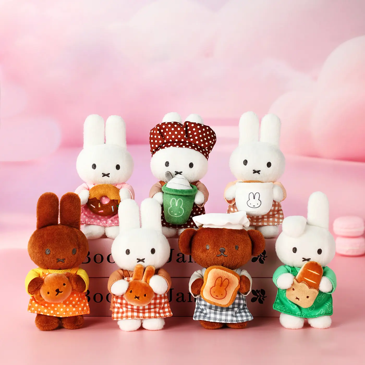 Miffy Baking Series Plush Charm Blind Box. Cute Bakery Themed Look, Soft Plush Texture, Portable for Backpack Decoration. Lovely Trendy Doll And Nice Surprise Gift For Miffy Fans, deals for you days