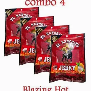 Blazing Hot El Ranchito Crunchy Beef Jerky Net Wt. 2 oz