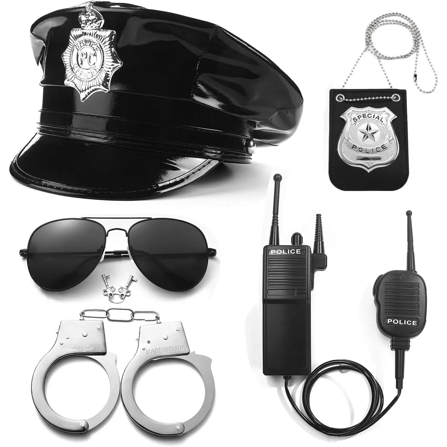 Women's Adjustable Cop Hat - Cop Costumes for Women, Festive Party, Halloween Theater Dress-Up Accessory, Halloween Aesthetic