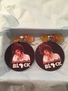African Earrings with Beads