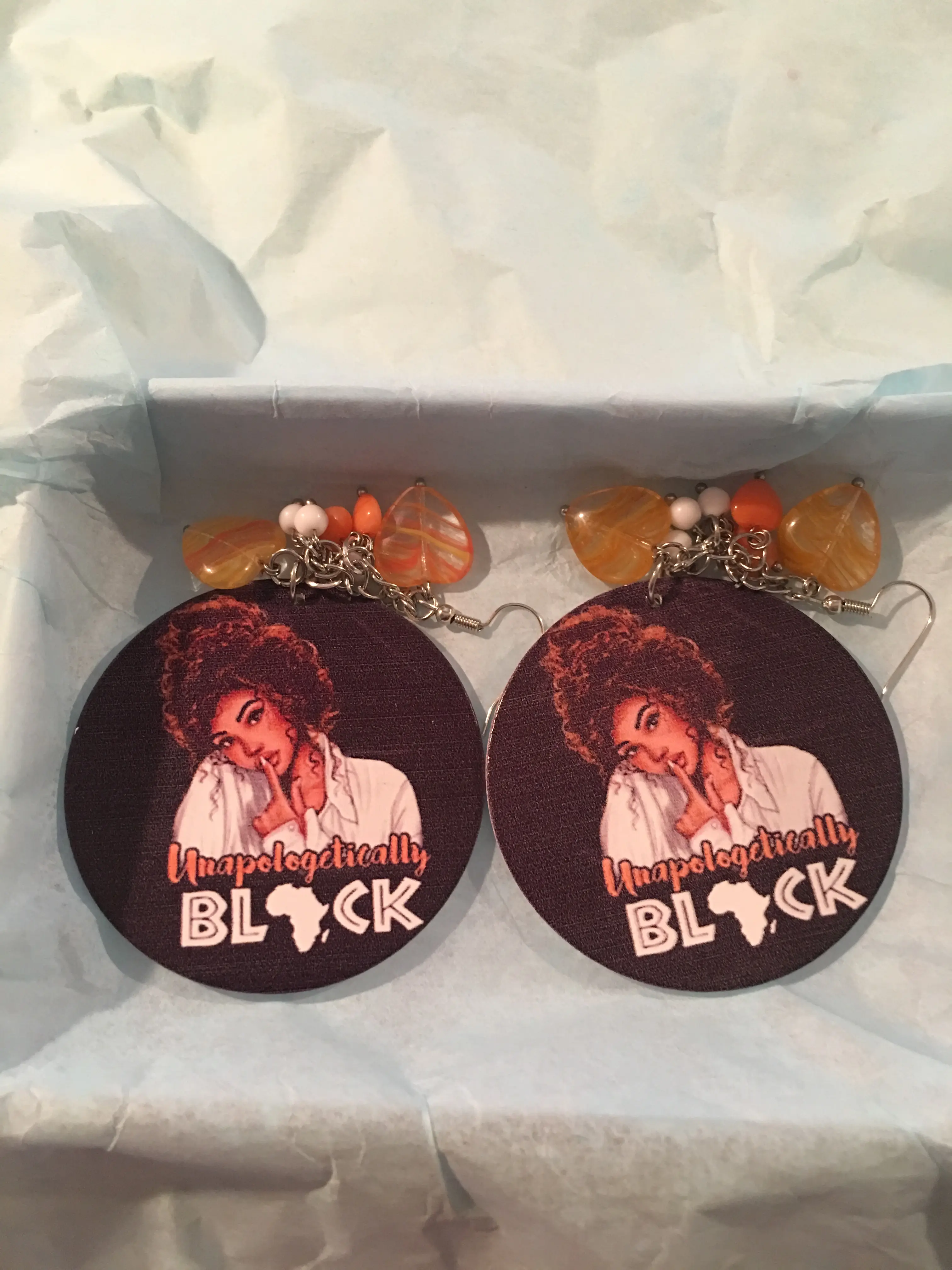 African Earrings with Beads