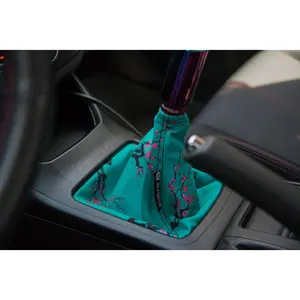 In.Focus Cherryblossom Limited Edition Shiftboot - Turquoise with Cherry Blossom Design and Adjustable Fit for Your Car