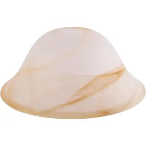 Antique Glass Lamp Shade 12"D x 5.1"H Replacement Parts for Floor Lamp Pendant Lamp Ceiling Fan Light