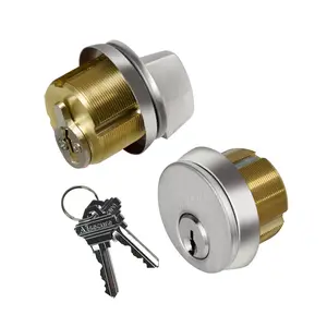 EASILOK  Brass Storefront Door Commercial Mortise Lock Cylinder
