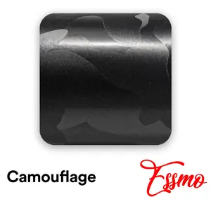 Camouflage Shadow Black Vinyl Wrap