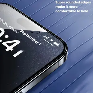 3PCS Tempered Glass Screen Protector for iPhone17/16/15Pro Shockproof Gorilla Glass Mobile Phone Protective Film
