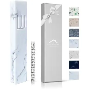 Modern Stone Mezuzah Case Design, Mezuza Cover for Scroll Protection, Easy Peel and Stick Houswarming Gift and Home Blessing