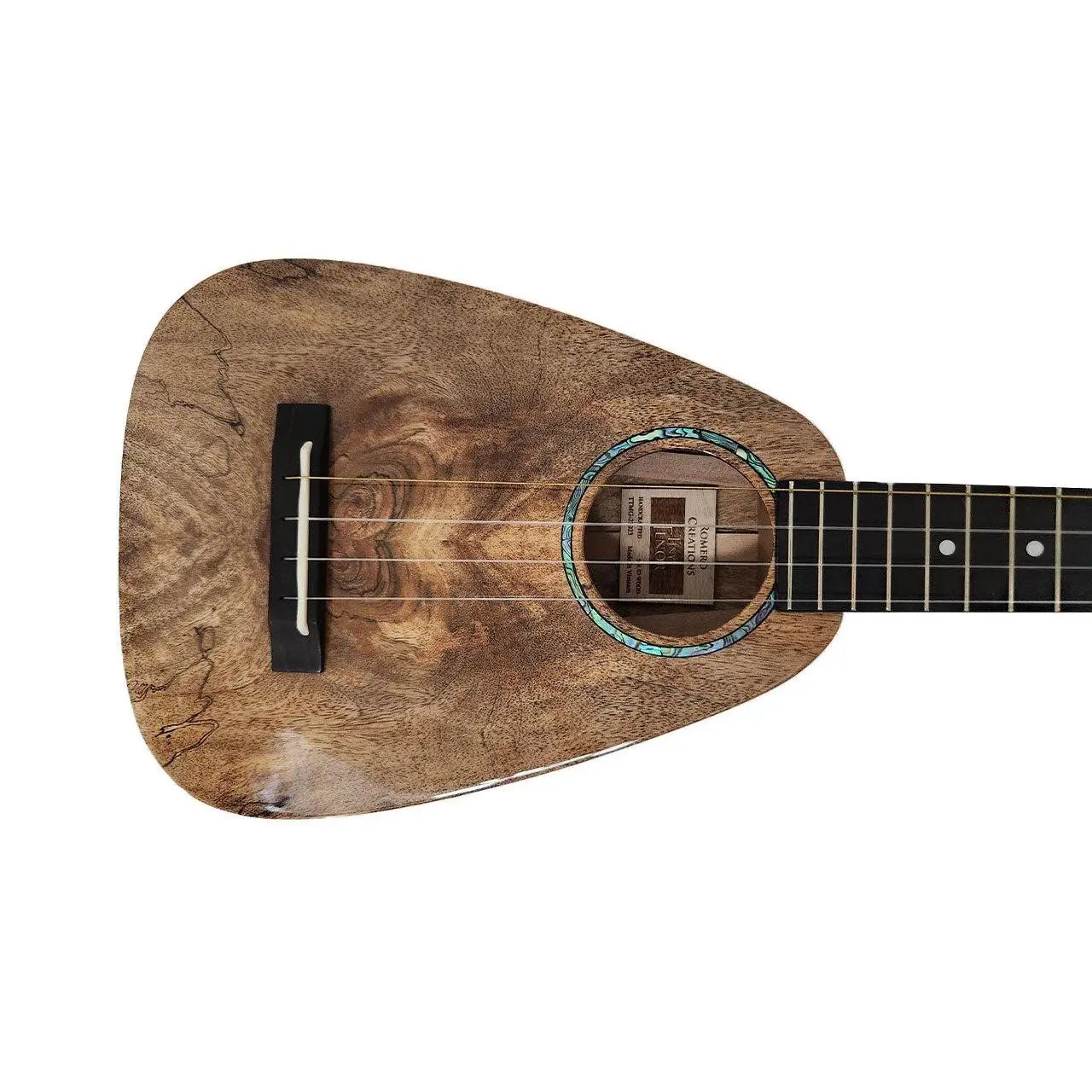 Romero Creations RC-TT-MG Spalted Mango Tiny Tenor Ukulele