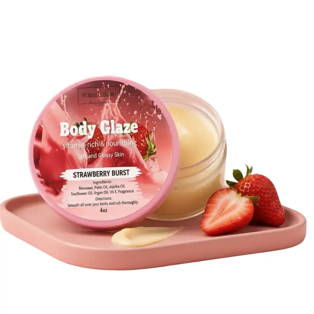 PureBellissimo Body Glaze - 4 oz Fragrance-Infused Body Care Moisturizer with Sunflower, Silky, Smooth Texture for Soft, Glowing Skin
