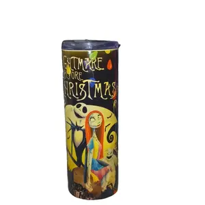 20oz sublimation  tumbler  the night before christmas Bottle Drinkware