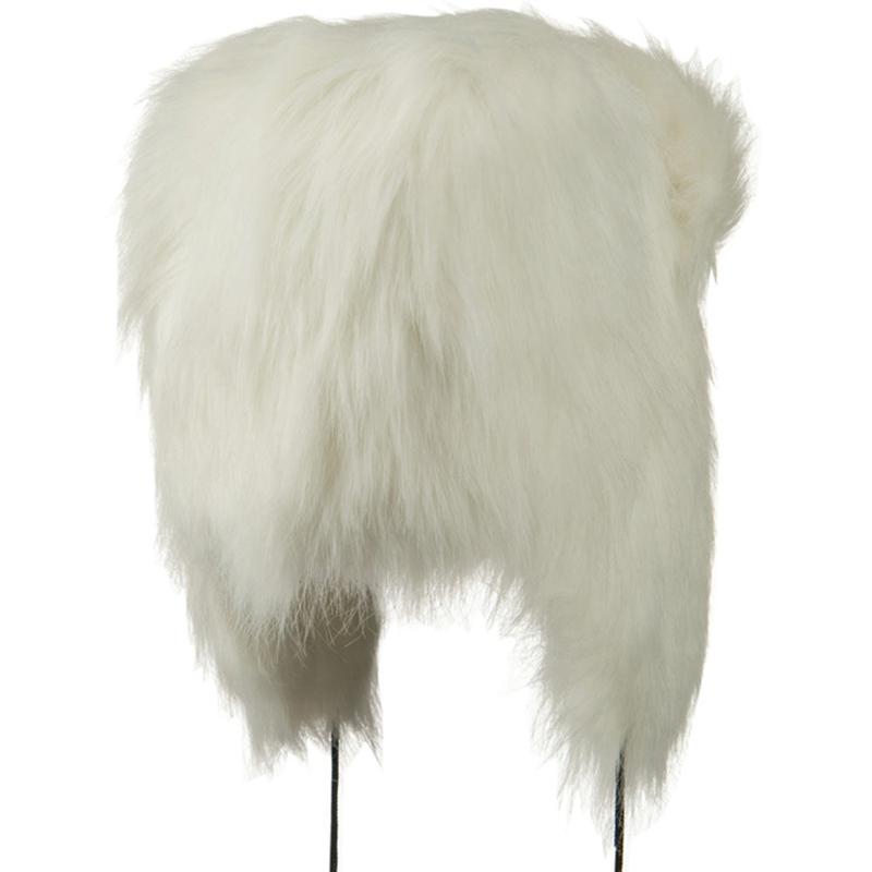 Woman's Faux Fur Pom Pom Trooper Hat