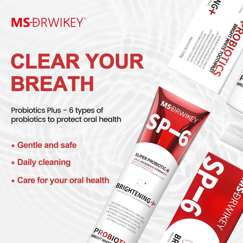 MSDRWIKEY SP-6 Oral Care Set - 5-Pack | Probiotic & Nano Hydroxyapatite Formula with Advanced Oral Spray for Enamel Repair & Fresh Breath