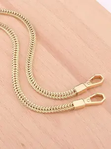 Metal Bag Strap Replacement, Casual Plain Design, Durable Shoulder Purse Chain Accessory, 47.2in Snake Bone Chain, All Seasons Use