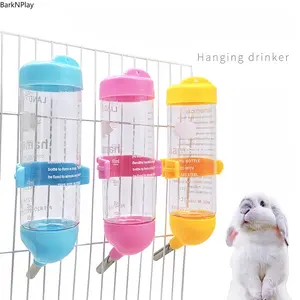 2 Pack 125ML Automatic Pet Water Bottles, Leak-Proof Hamster and Rabbit Drinking Dispenser for Small Animals, Hanging Plastic Water Feeder for Hamsters, Rabbits, Guinea Pigs and Small Pets