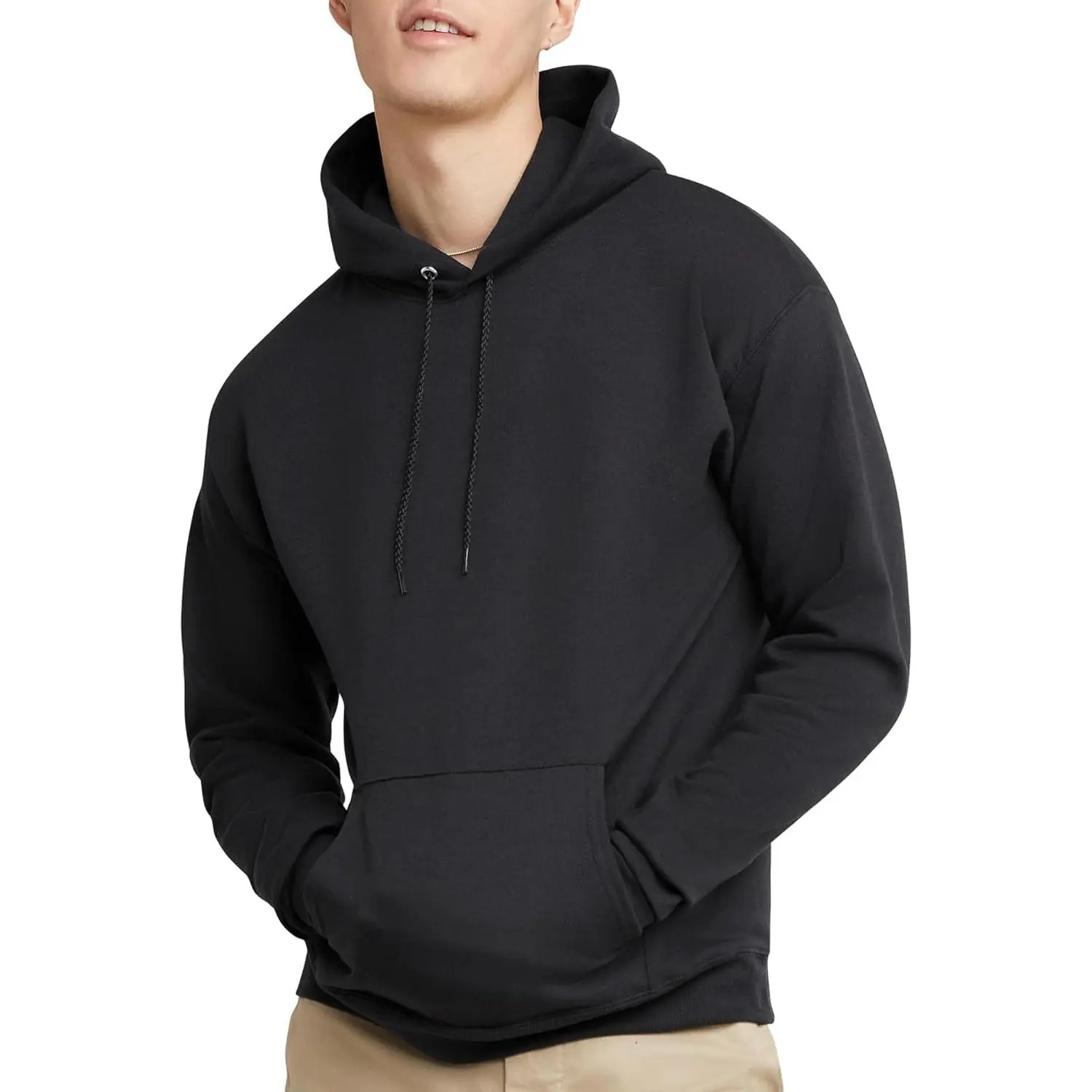 Hanes EcoSmart Hoodie, Midweight Fleece, Pullover Hooded Sweatshirt for Men
