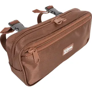 Cashel Small Pommel Bag Brown - 9" x 4" x 2" Equestrian Saddle Bag with Zippered Pockets