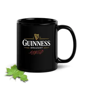 Guinness Beer 11oz and 15oz Black and White Mug