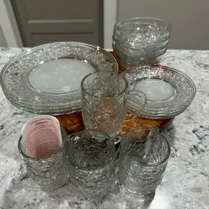 Vajilla princess house, 16 piezas línea fantasía