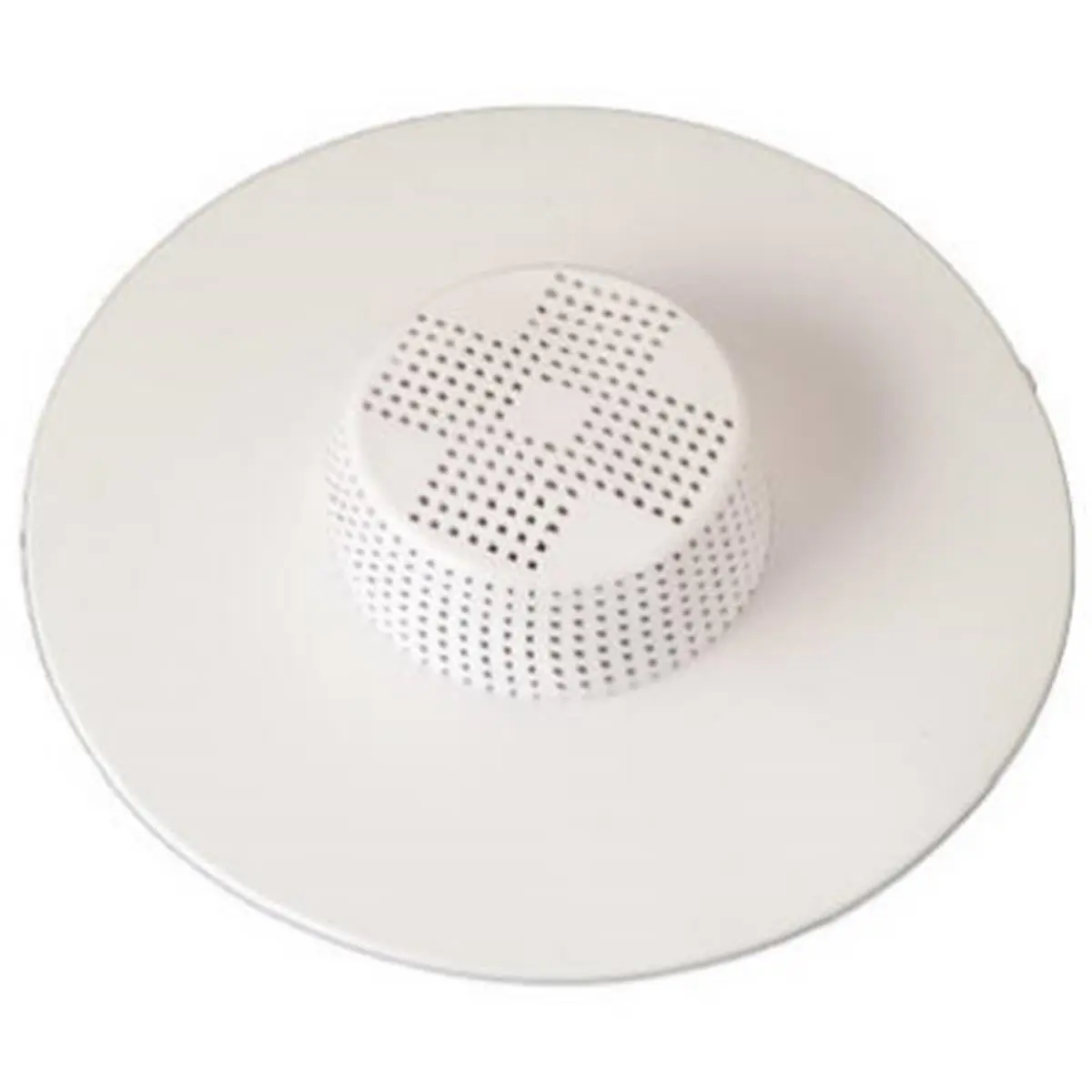 212 MAIN White Rubber Drain Guard - Master Plumber Hair Catcher with Rubber Ring
