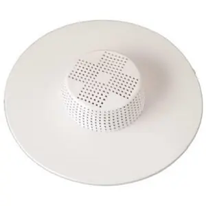 212 MAIN White Rubber Drain Guard - Master Plumber Hair Catcher with Rubber Ring