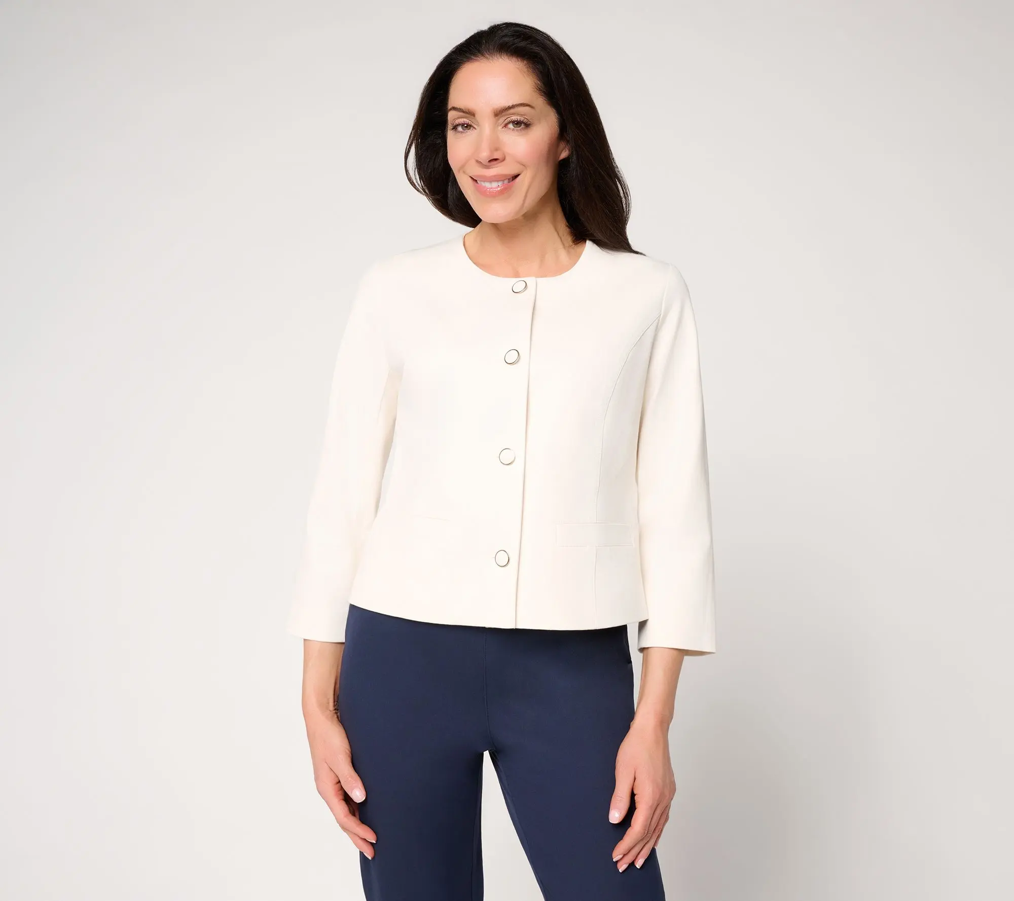BEAUTIFUL by Lawrence Zarian 24/7 Button Front Lady Jacket