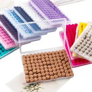 Silicone Beads Kit, 96pcs/box Colorful DIY Beads, DIY Jewelry Making Supplies for Bracelet & Necklace &  Earrings & Pendant