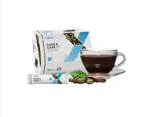 Fuxion Instant Coffee Powder in Sachets - Vegan Coffee Beverage 28 Individually Packaged Sachets Gluten-Free Easy to Prepare Daily Use