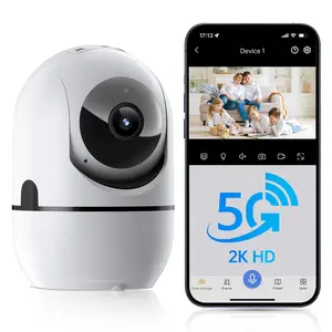 Indoor Security Camera 2MP - Pet Monitor Pet Camera with Night Vision, Two-Way Audio and Motion Detection Alarm