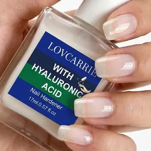 Lovcarrie 17ml Hyaluronic Acid Nail Strengthener: Provides long-lasting moisture to prevent splitting and breakage, strengthens and repairs the nail surface, leaving nails shiny and smooth after application. Adult products