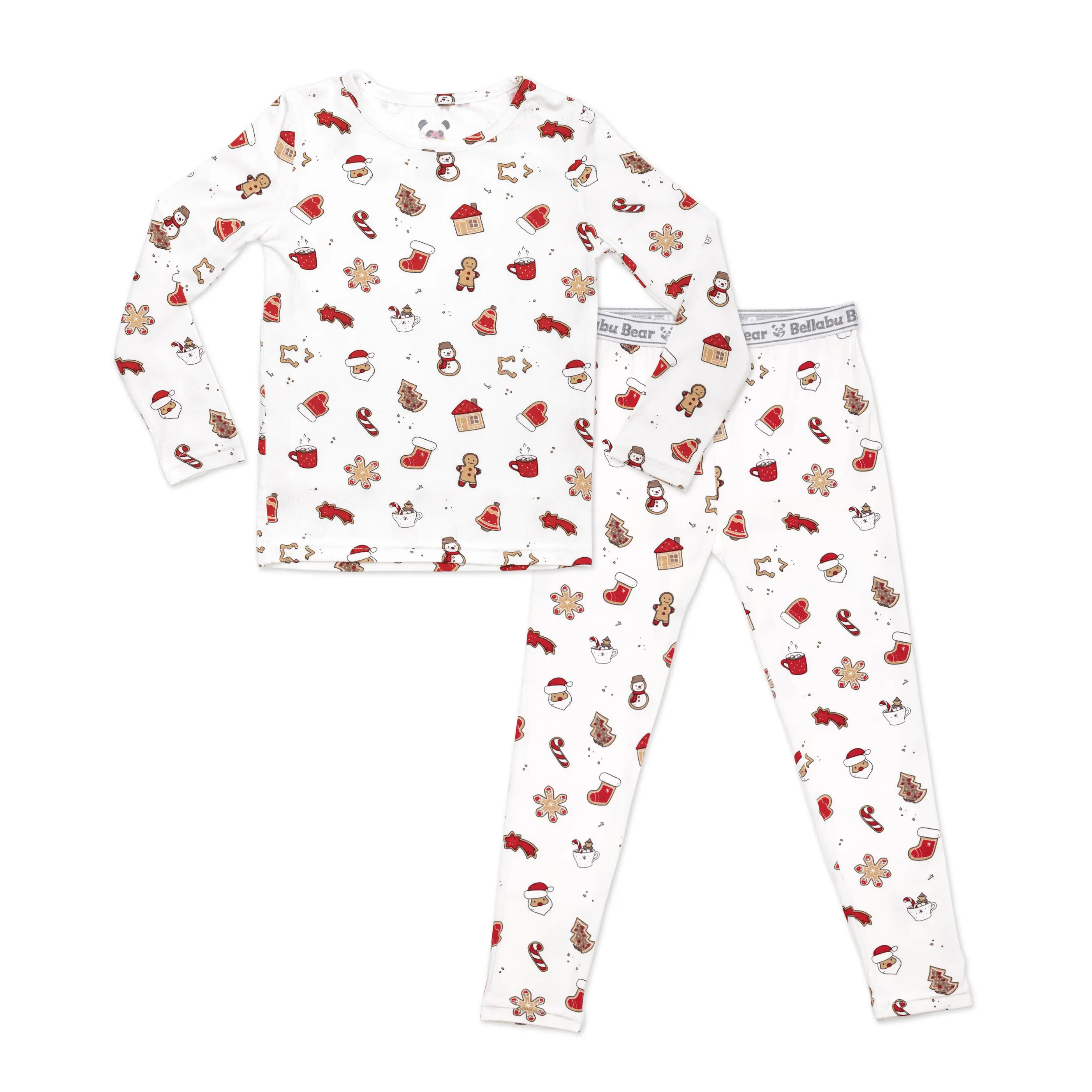 BELLABU BEAR Kids' Bamboo Sugar Cookies Sleepwear - Cute Cartoon Style, Cartoon Character Pattern, Child Graphic, Colorful Character Graphic Pajama Sets, Cute Cartoon Style Pajama Sets