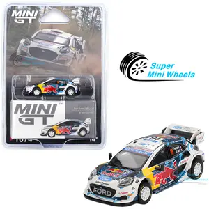 Mini GT 1:64 Ford Puma Rally1 #16 M-Sport Ford WRT 2024 Rally Finland 3rd #1074
