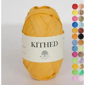 Raffia Yarn, Soft Raffia Yarn for Crochet,328ft,Smooth Raffia for Hand Knitting Summer Hats and Bags