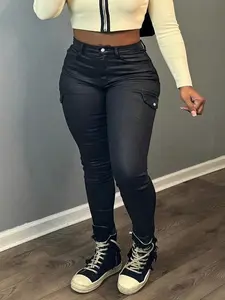 Apperloth Studio Women's Sexy PU Leather Leggings Bodycon Pants Stretchy High Waisted Black Minimalist Casual Bottoms Basic
