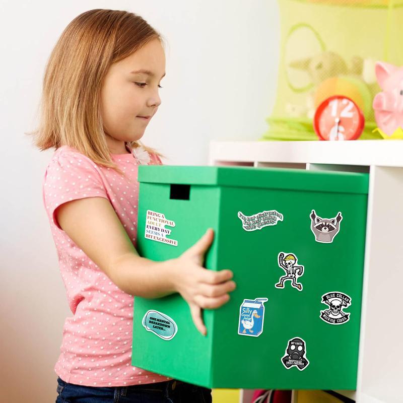 100 PCS Funny Saying Sticker Pack - Snarky, Sarcastic Bold Humor Vinyl Waterproof Meme stickers for laptop, computer, water bottle, ipad, phones bumper