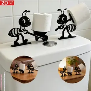 Ant Design Paper Towel Holder, Creative Decor for Bathroom & Living Room, Multi-Functional Toilet Paper Organizer, Practical Holiday Gift