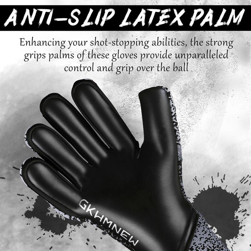 Soccer Goalie Goalkeeper Gloves Youth&Adult Goalie Goalkeeper Gloves,Strong Grip for The Toughest Saves